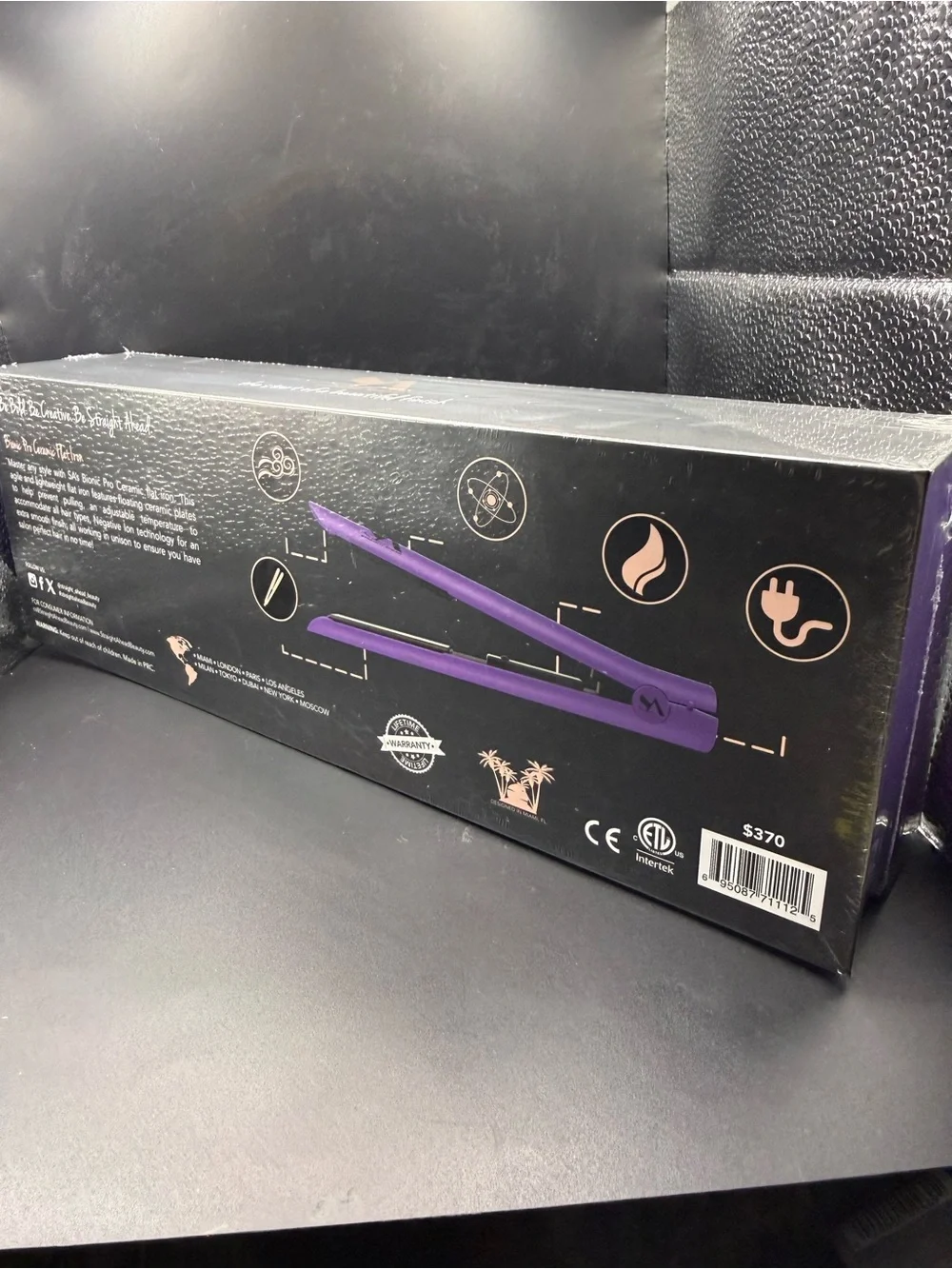 Straight Ahead Bionic Pro Ceramic Flat Iron - Purple
